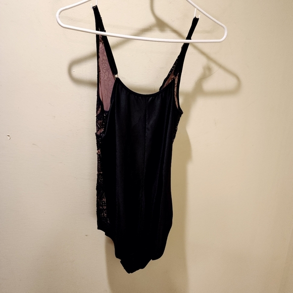Adrenaline Vittadini Women's Black Lace Lengerie Bodysuit size L - Picture 8 of 11